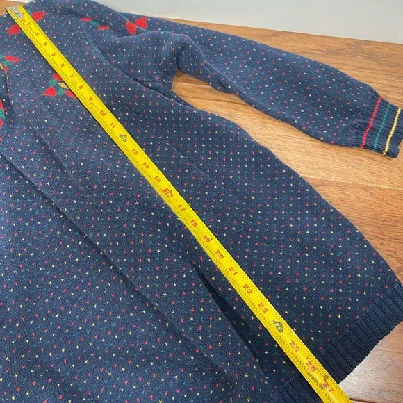 Vintage oversized Tunic cotton knit sweater small medium large retro 80’s 90’s - Picture 8 of 10